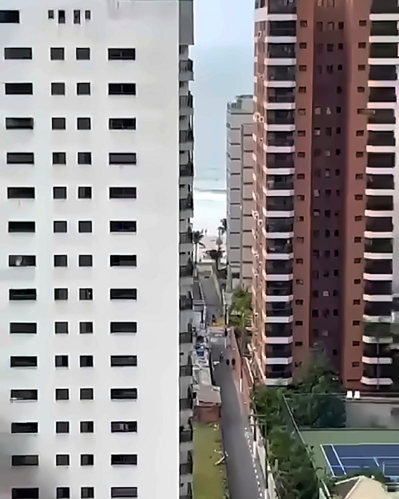 Vista da cobertura para os prédios do bairro